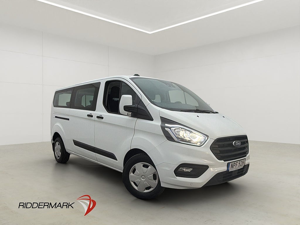 Ford Transit Custom Kombi Lång 9-Sit Värm B-Kam CARPLAY Moms