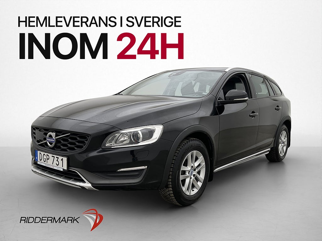 Volvo V60 Cross Country D3 150hk Summum Värmare Skinn Drag
