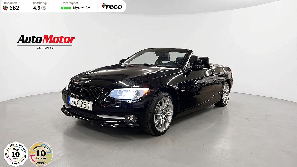 BMW 320 BMW 320i Convertible Manuell 170hk/Fullservad 3,45% RÄNTEKAMPANJ