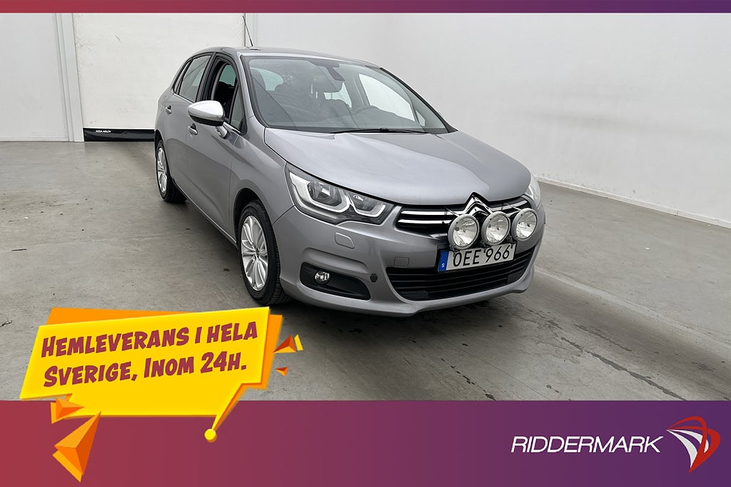 Citroën C4 1.6 120hk Sensorer CarPlay 0,36l/mil