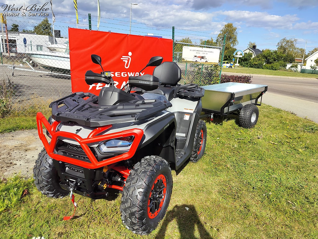 Segway Snarler AT10 Premium T3A Grå/Röd Gårdsvagn på köpet!