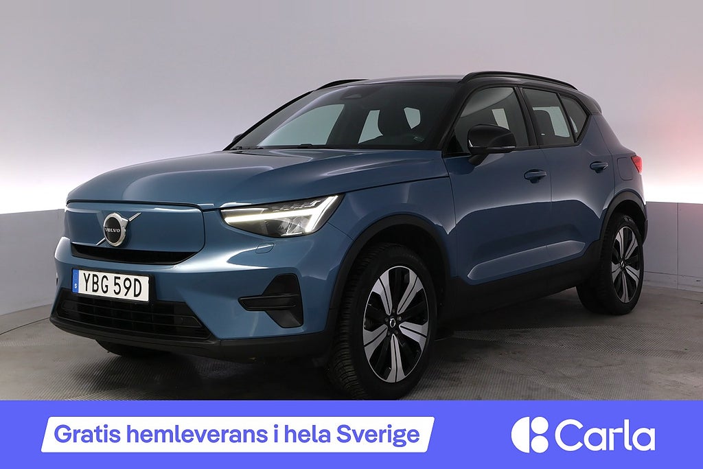 Volvo XC40 Recharge Twin motor Core Kamera Navi Drag V-Hjul