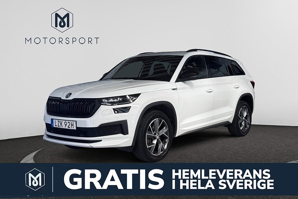 Skoda Kodiaq TDI 4x4 Sportline 7-sits Drag Adapt-farth Värmare