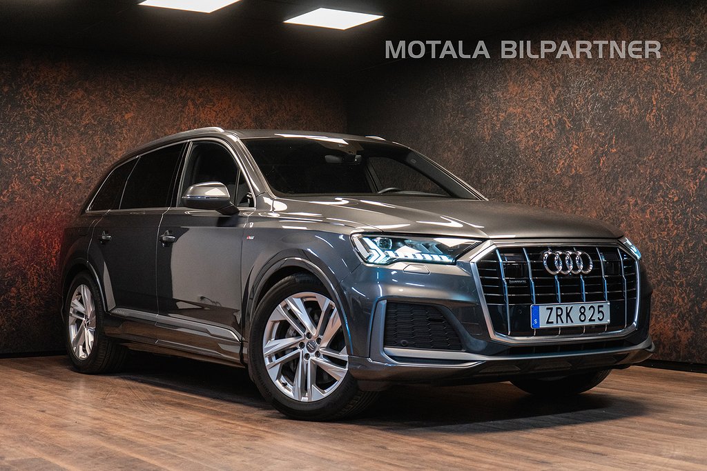 Audi Q7 50 TDI Q S Line | 7-Sits | Matrix | Luft | Värmare