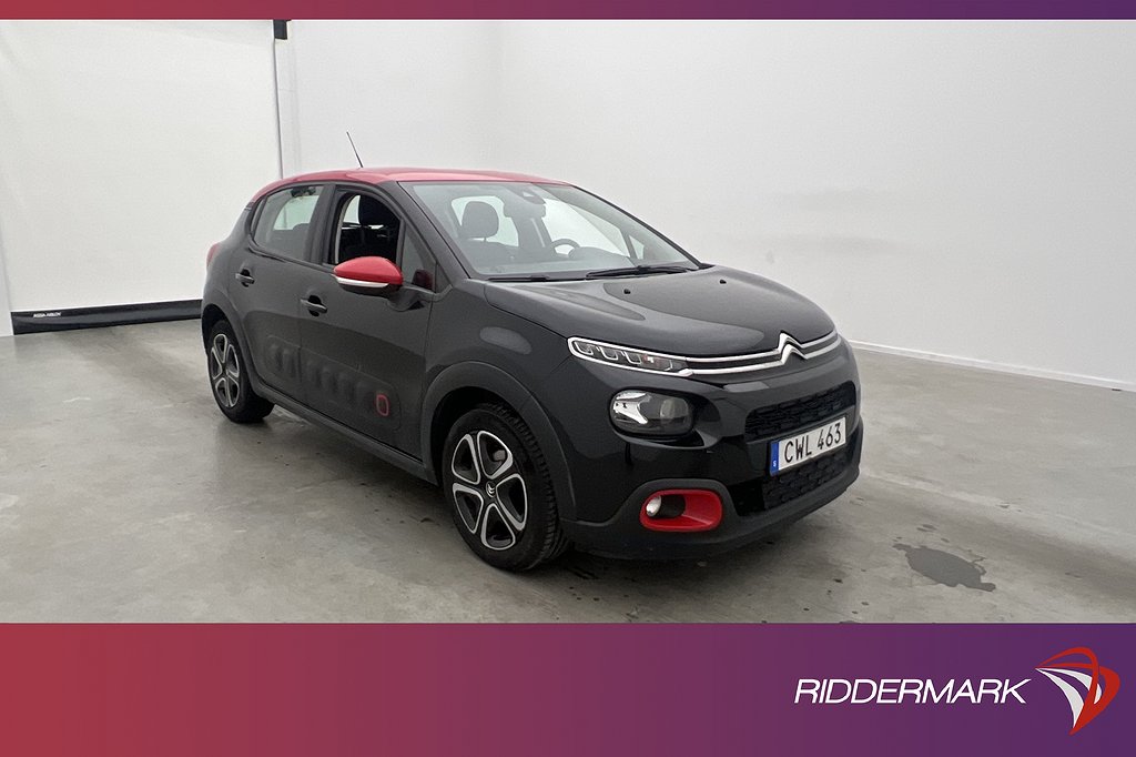 Citroën C3 1.2 PureTech 83hk Feel Sensorer Farthållare