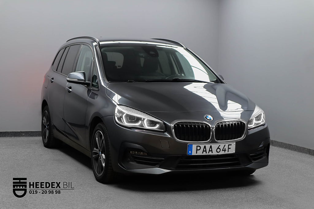 BMW 218 d xDrive Gran Tourer Sportline 7sits Kamera GPS Carplay