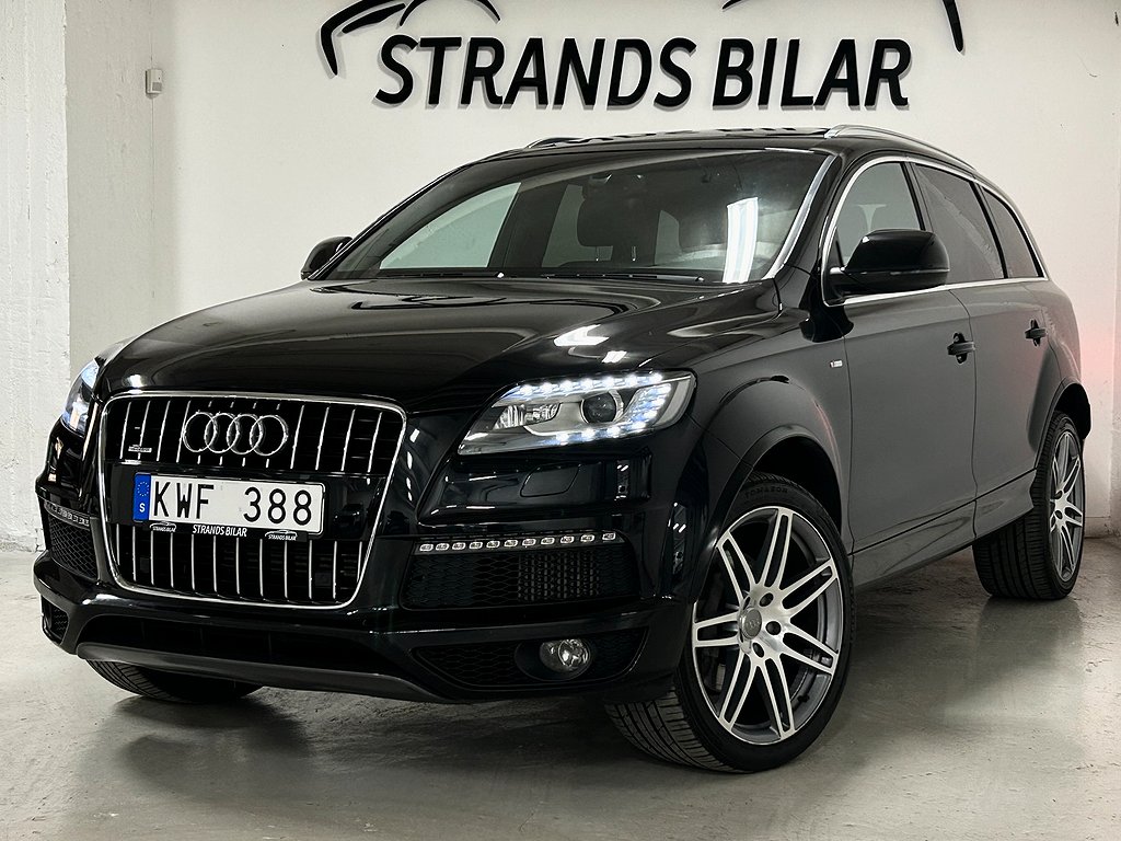 Audi Q7 3.0 TDI Quattro S-line / Värm / Pano / Drag / 7-sits