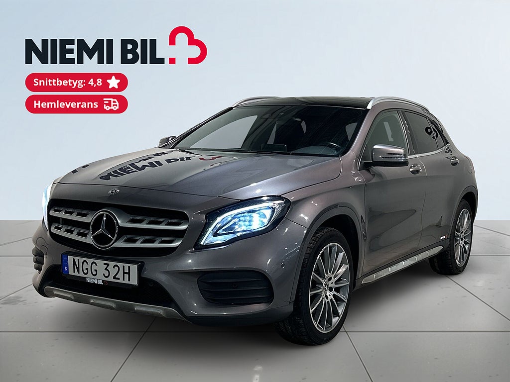 Mercedes-Benz GLA 220 4M 7G-DCT AMG Line Drag Pvärm Pano Kamera GPS SoV