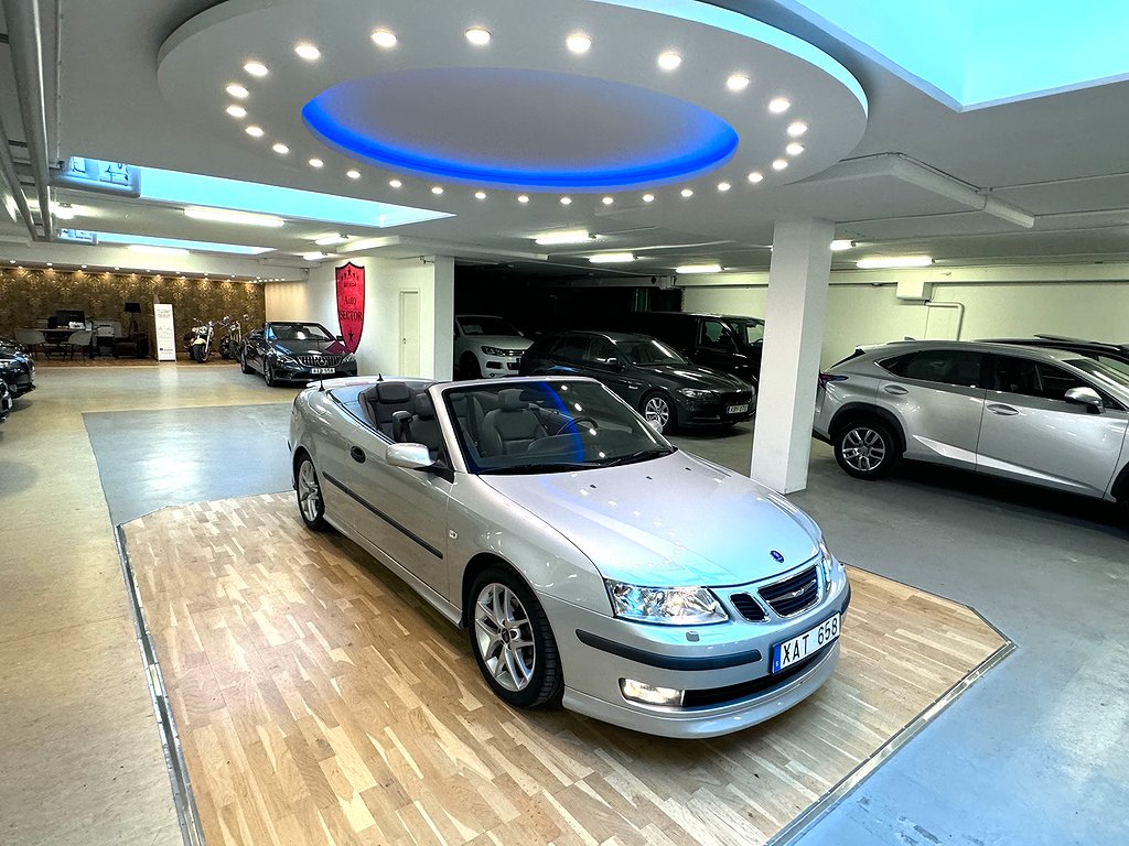 Saab 9-3 Cabriolet 2.0 T Aero sv-såld, 1 ägare, 8300 mil!