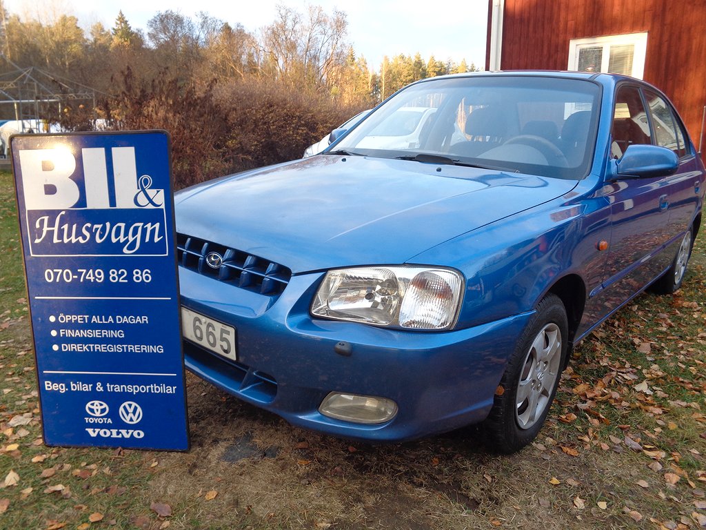 Hyundai Accent NYBES/FÅ ÄG/ NY KAMREM/11800 MIL/FINANS 753:- PER MÅN/EV INBYTE