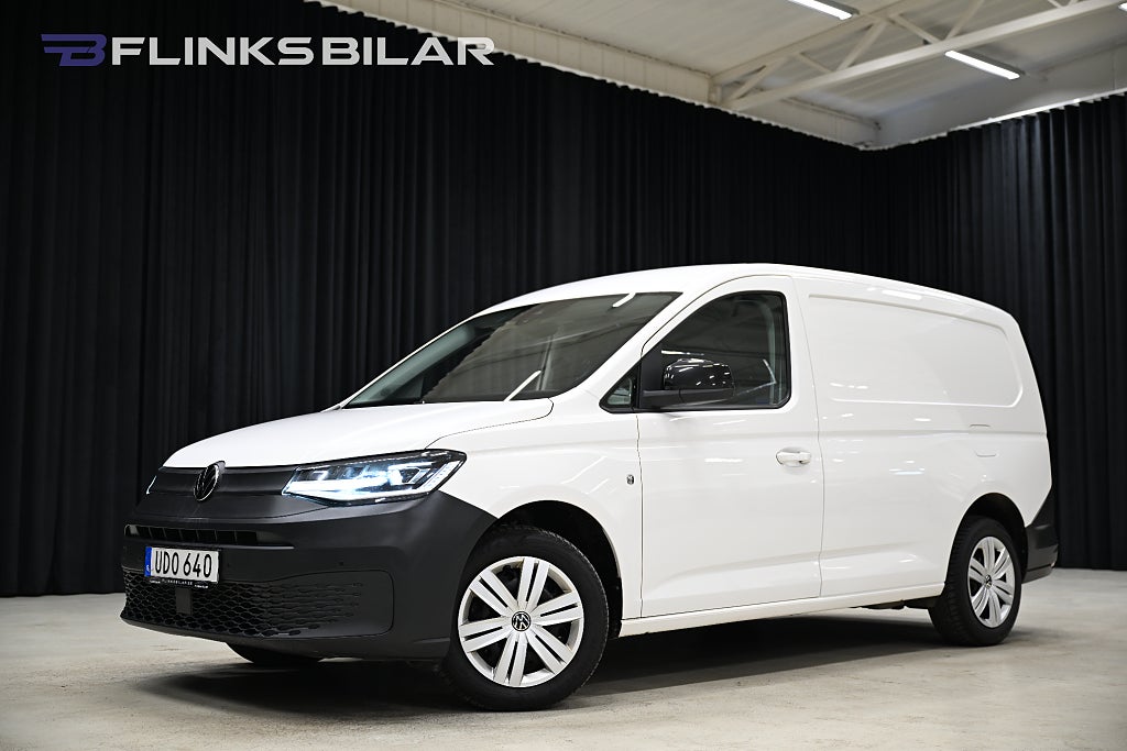 Volkswagen Caddy Maxi DSG 122HK V-Inredd|LED|Drag|Värmare|EnÄgare|Leasbar
