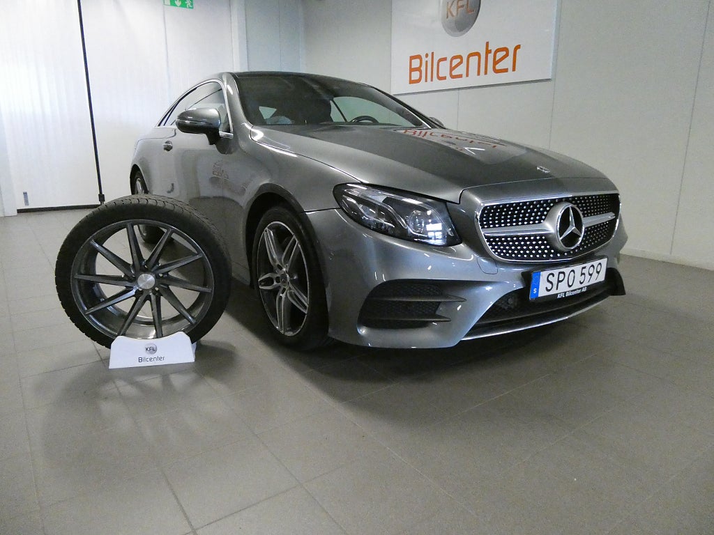 Mercedes-Benz E 200 4MATIC Coupé  AMG Pano-Skinn-Kam-Värma-WIDE-HU-SoV