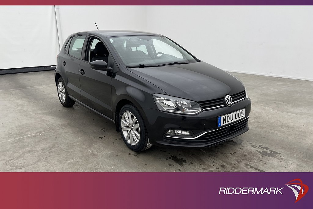 Volkswagen Polo 1.2 TSI 90hk Sensorer Farthållare Välservad