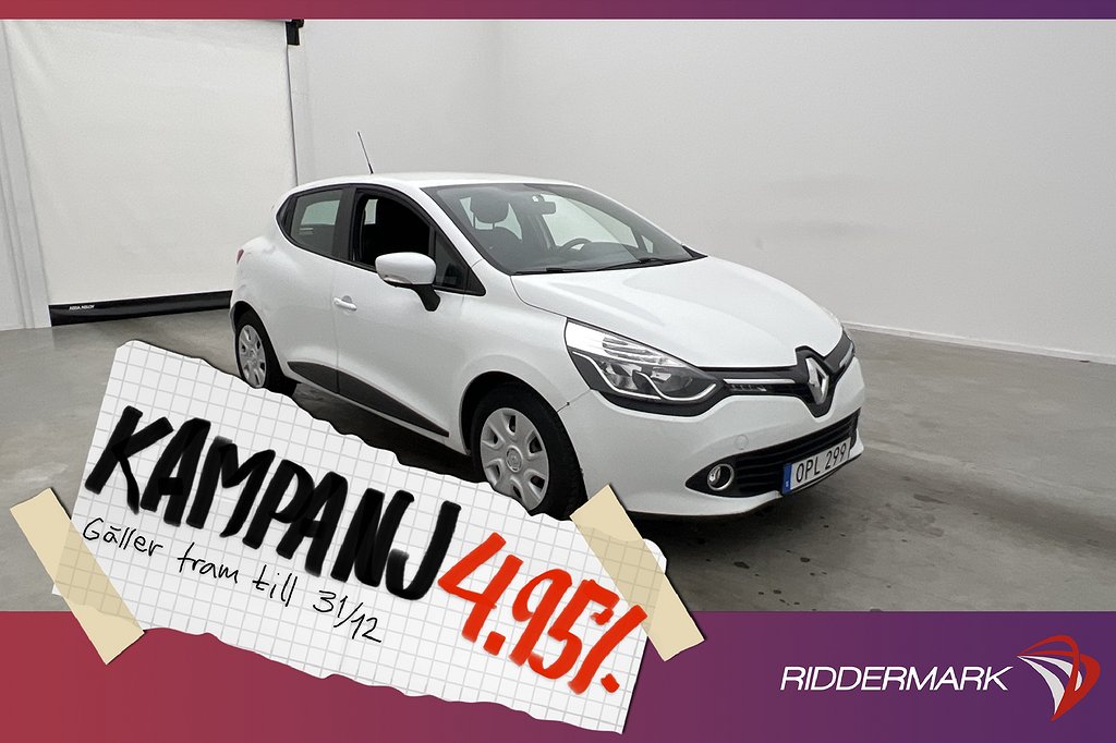 Renault Clio dCi 90hk M-Värmare Navi Farth 4,95% Ränta