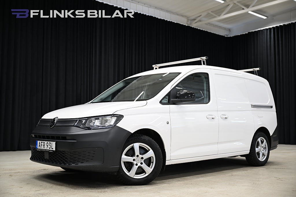 Volkswagen Caddy Maxi DSG 122HK Servicebil|Dubbeldörr|Dubbelgolv|Sortimo|Moms
