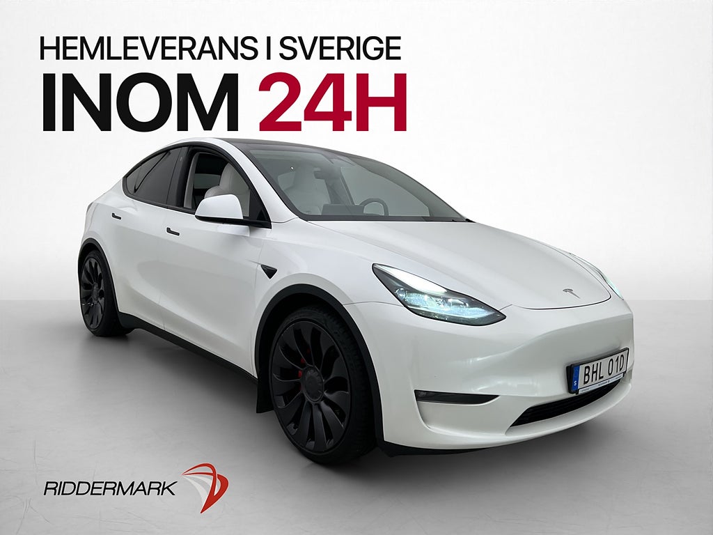 Tesla Model Y Performance AWD MOMS Drag AP Pano Värmare 360°