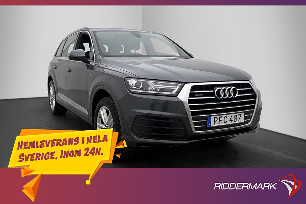 Audi Q7 3.0 TDI V6 Quattro Full S-Line 7-Sits D-Värm Drag