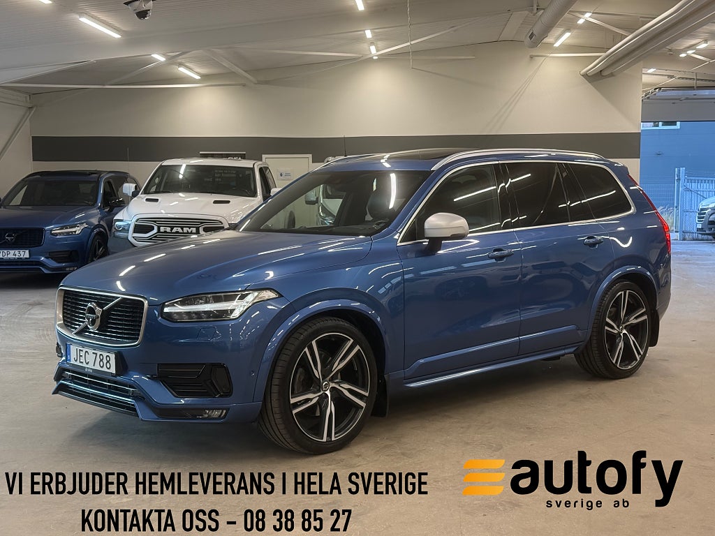Volvo XC90 D5 AWD R-DESIGN POLESTAR 7-SITS PANO B&W LUFTFJÄDRING