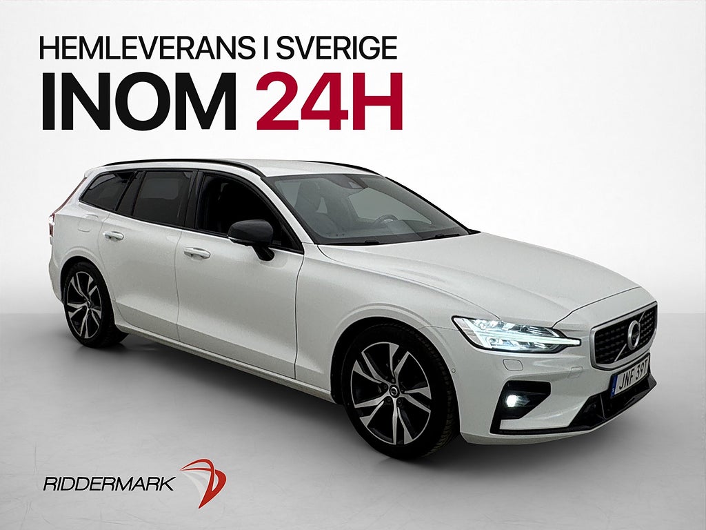 Volvo V60 D4 R-Design VOC H/K 360° HuD Rattvärme Skinn Drag