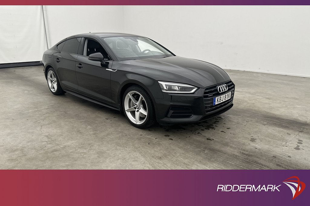 Audi A5 Sportback 45 TFSI Q Proline Svart-Optik Sensorer