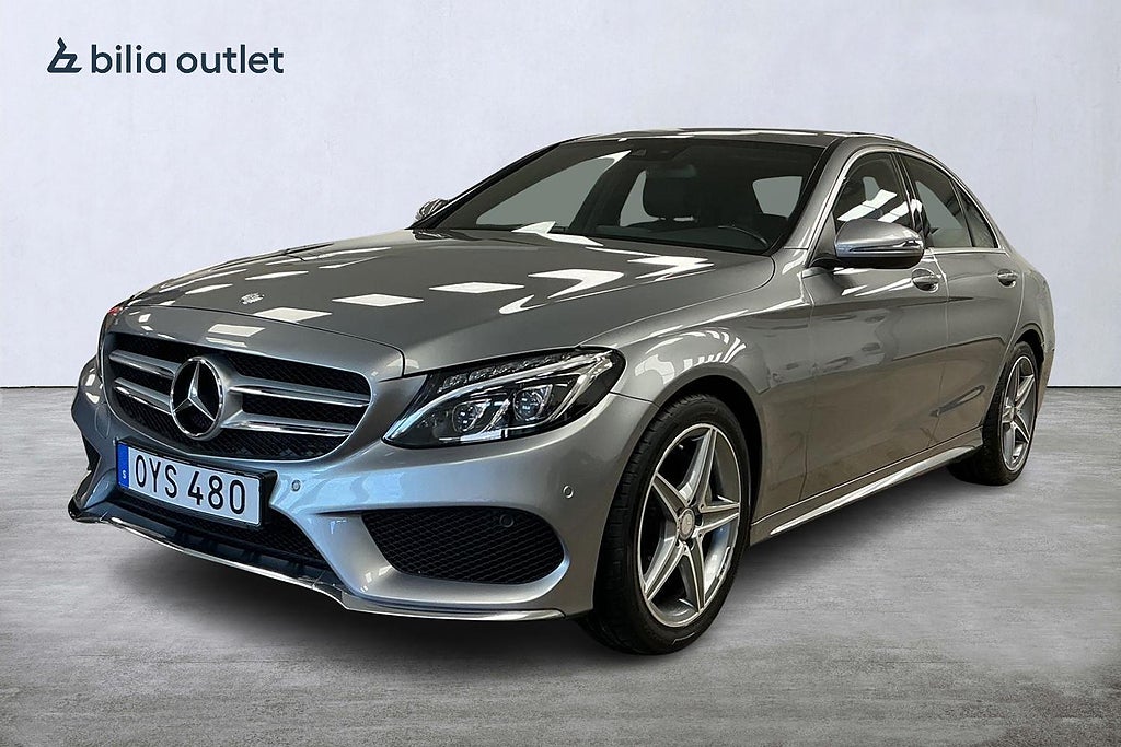 Mercedes-Benz C 180 7G-Tronic Plus AMG Line Nyservad B-kamera Dragkrok 