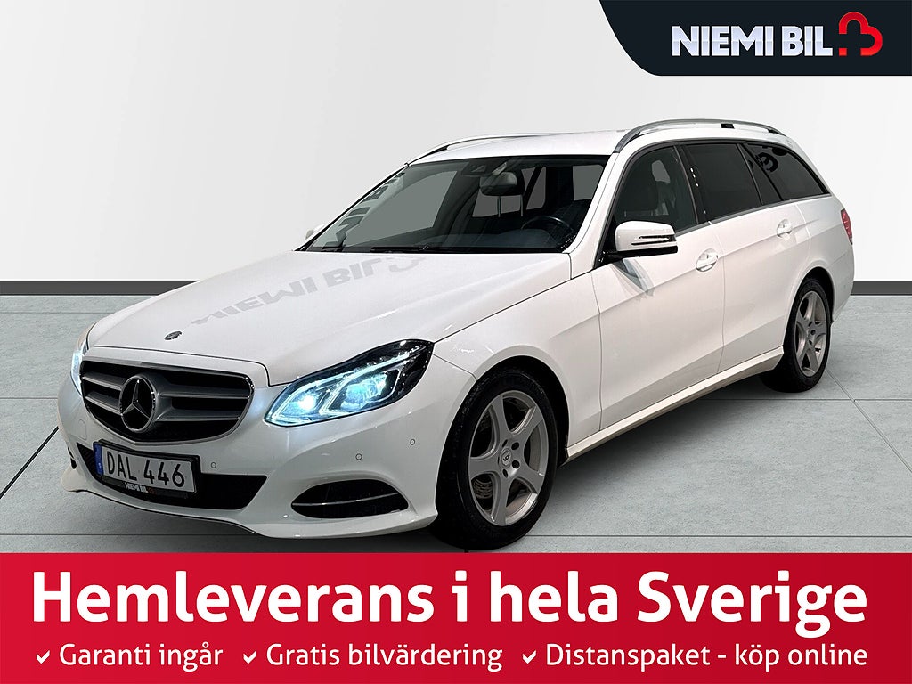 Mercedes-Benz E 220 T 7G Drag Mvärm Skinn Psens S/V-hjul