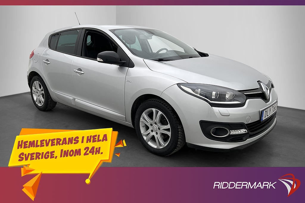 Renault Mégane 110hk LIMITED D-Värmare Navi Bytt-Kamrem