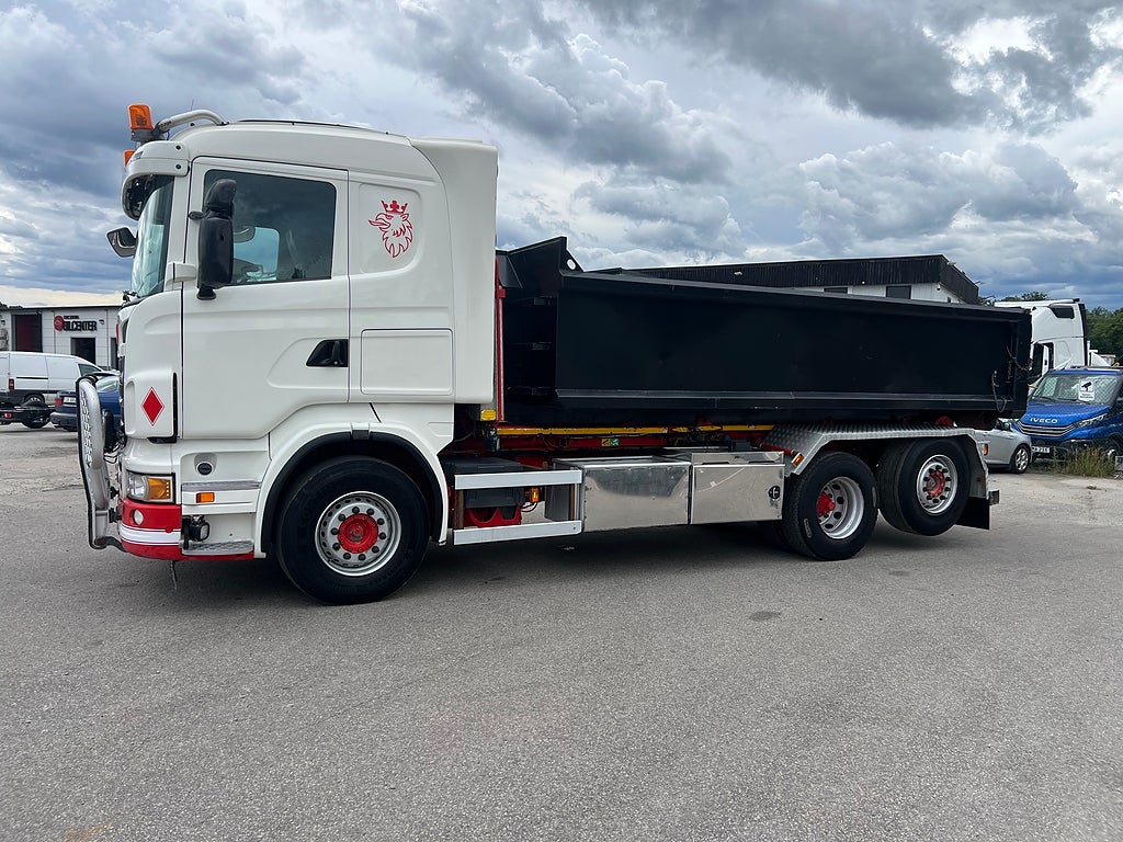 Scania R500 V8 6x2*4 Manuell Växellåda, Lastväxlare inkl flak