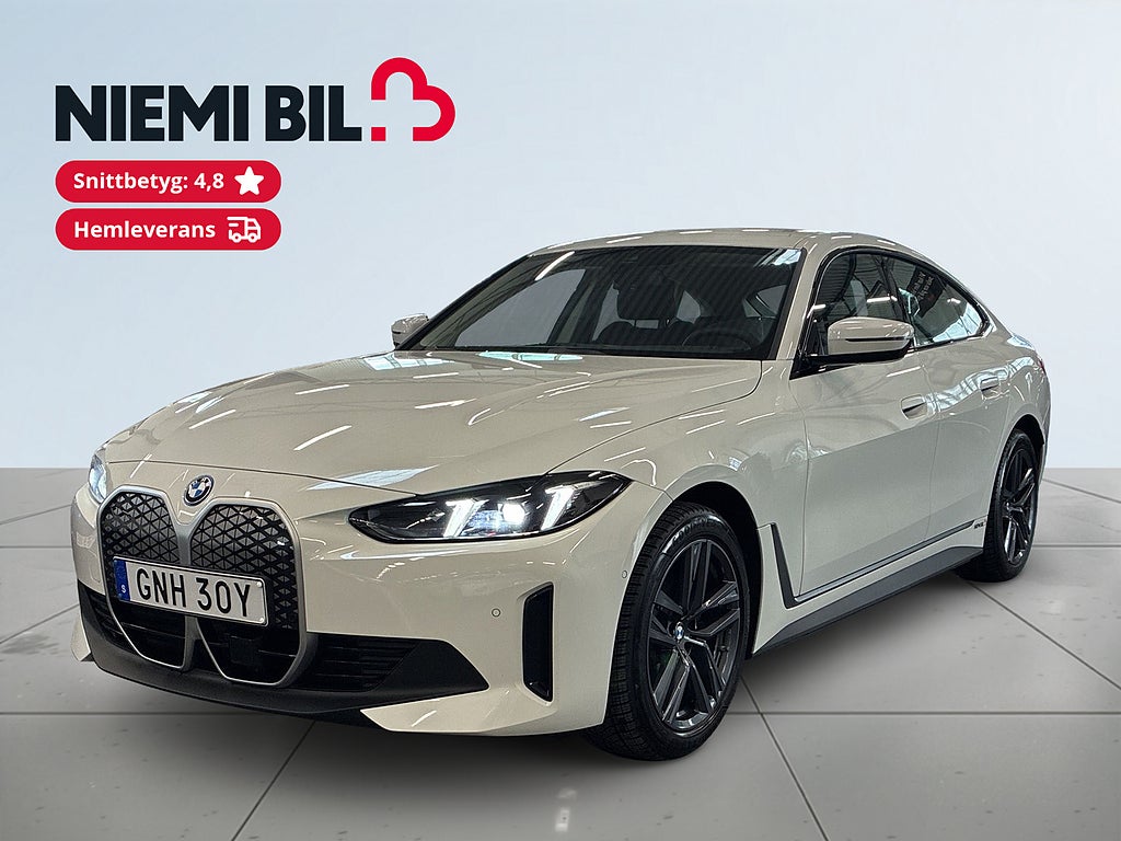 BMW i4 eDrive40 Gran Coupé S&V-Hjul/Drag/kamera/Carplay/MOMS