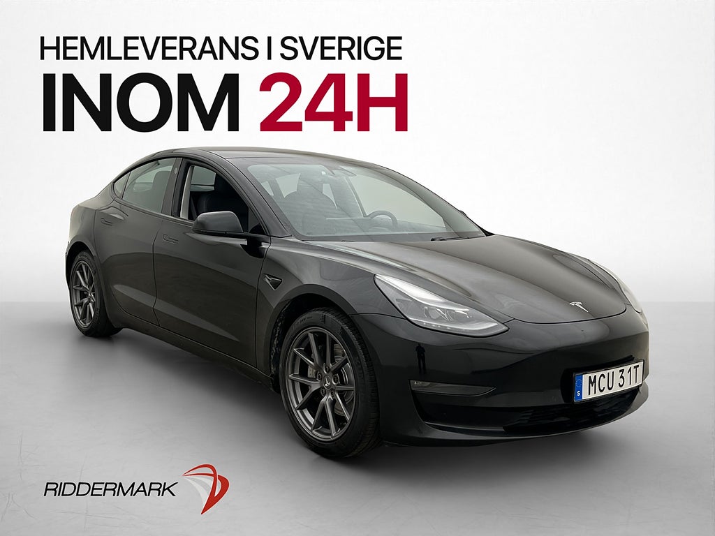 Tesla Model 3 Long Range AWD 440hk Pano Värmepump Kamera Nav