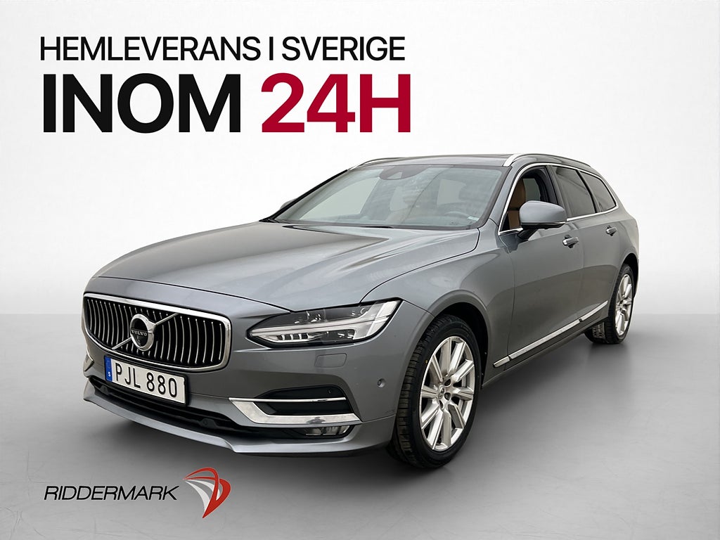 Volvo V90 D4 Inscription Pano B&W 360° HUD 4-Zon Skinn Drag