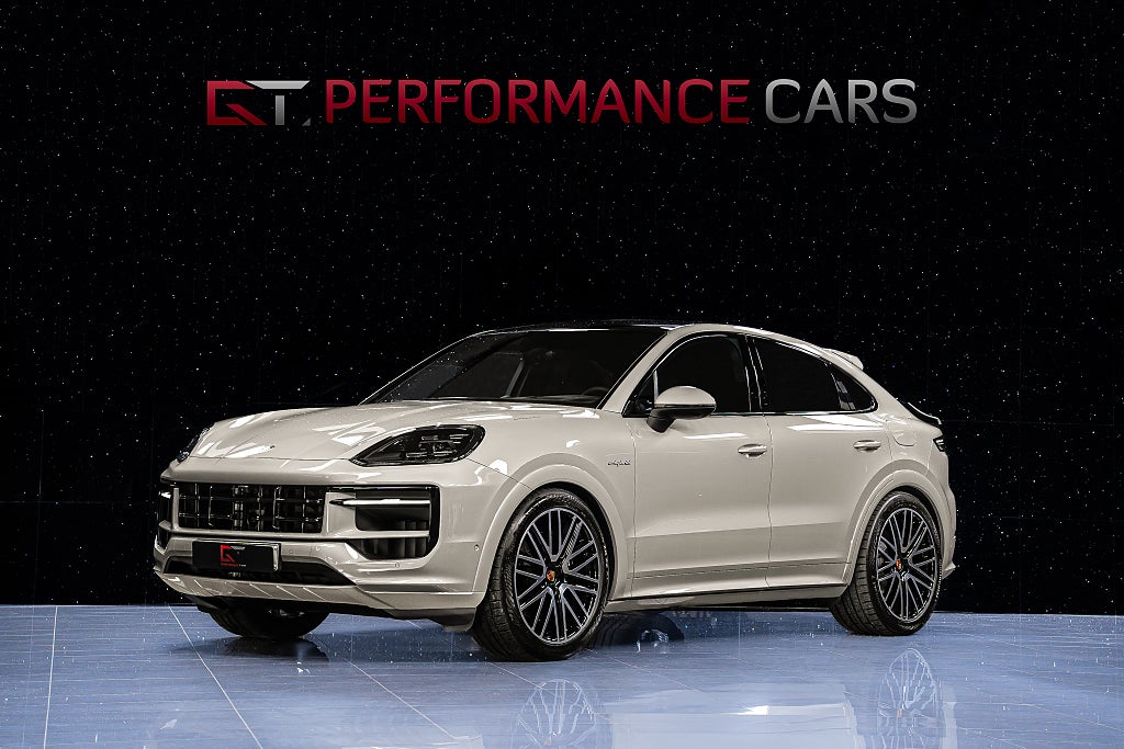 Porsche Cayenne E-Hyb Coupé 2026 MOMS SportDesign 22" Trailer 18vägs