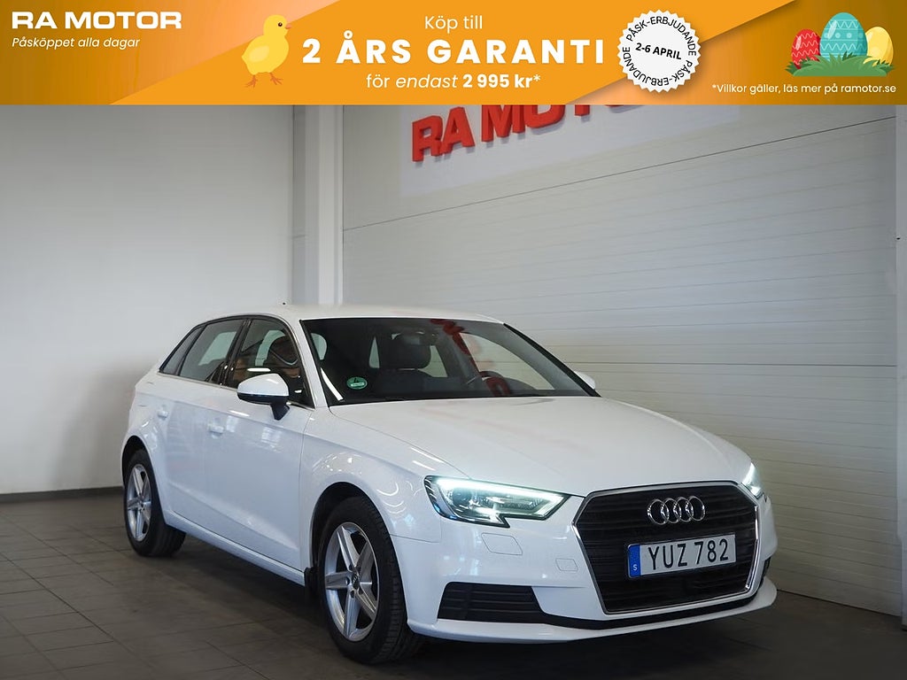 Audi A3 SB 30 TFSI Proline P-Sensorer Adaptiv Farthållare 2019