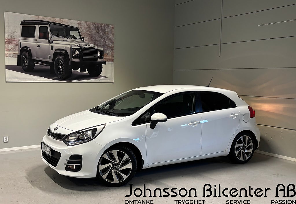 Kia Rio 5-dörrar 1.2 CVVT GLS Gps B-kamera Rattvärme 84hk