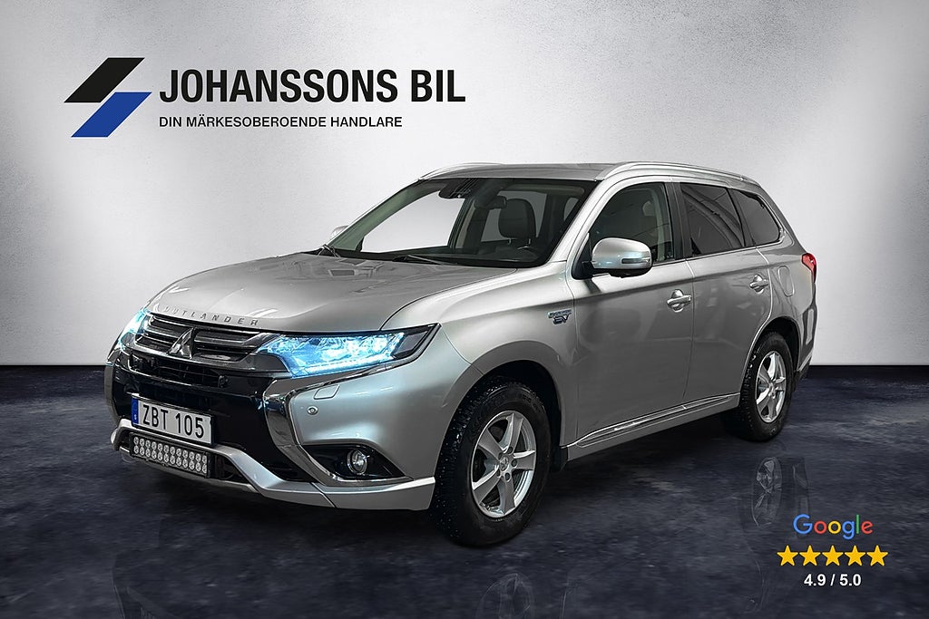 Mitsubishi Outlander PHEV Business 4WD 360°kamera Drag Skinn
