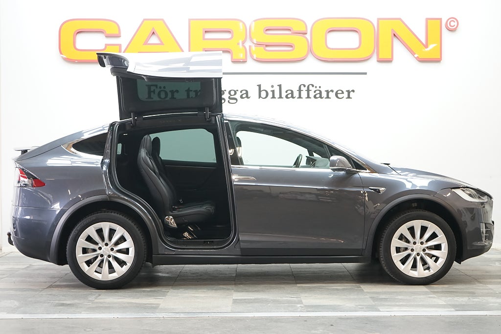 Tesla Model X 90D AWD 6-sits Leasebar Pano Summon Luftfjädring