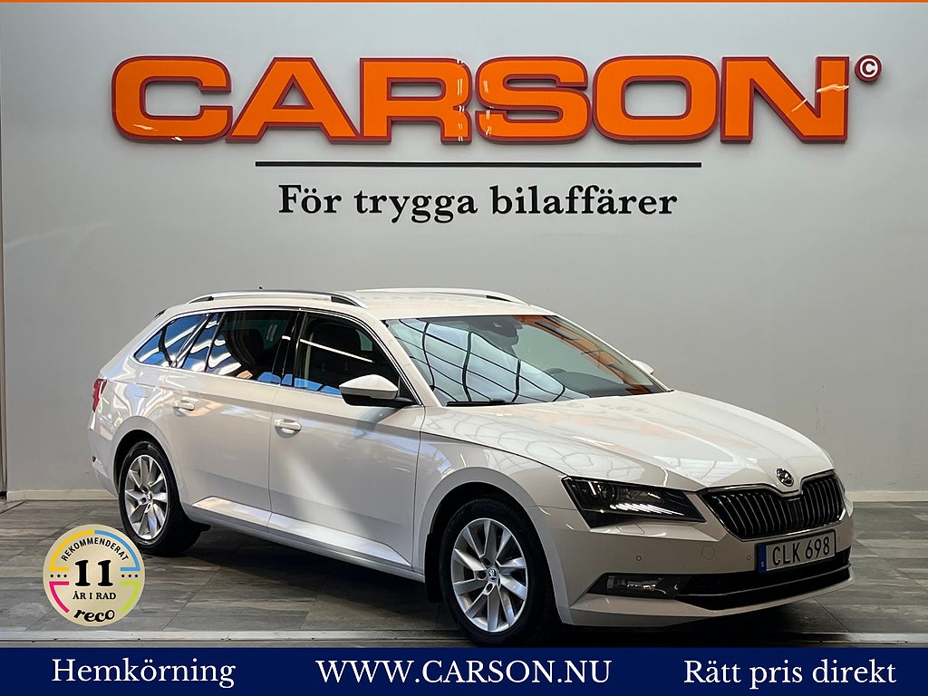 Skoda Superb Kombi 2.0 TDI 4x4 Business Värmare Canton Carplay Drag