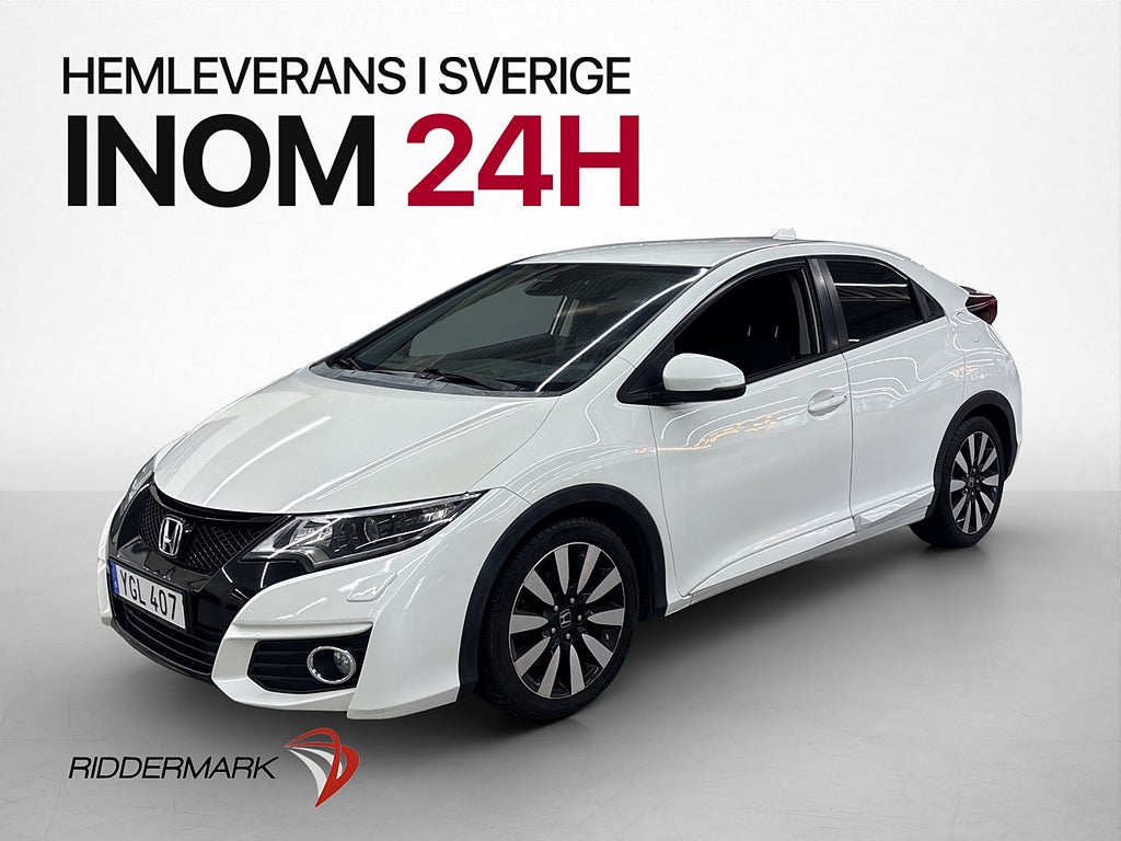 Honda Civic 1.3 i-VTEC Sport Kamera Navi 0.55l/mil Nyservad