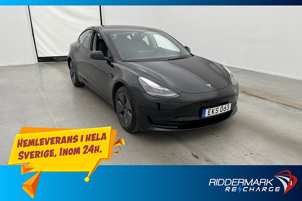 Tesla Model 3 Standard Range AP Kamera Pano Svensksåld Skinn