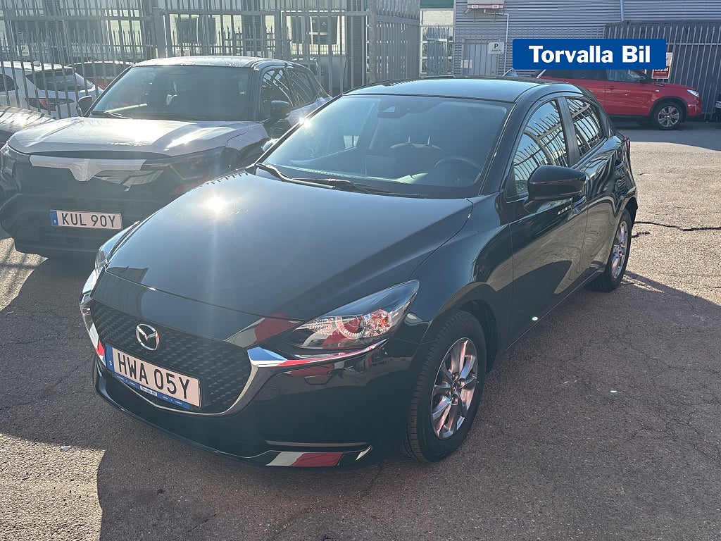 Mazda 2 SKY 90hk Automat Carplay/android auto Garanti till 2033