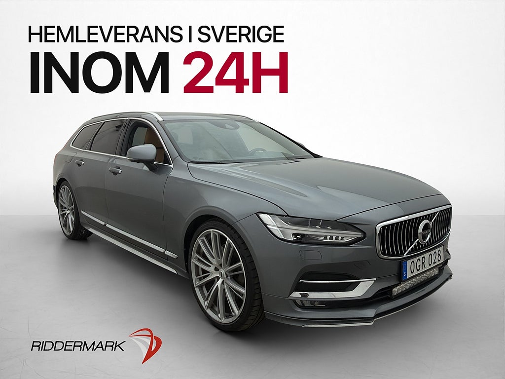 Volvo V90 D5 AWD Inscription B&W 360° Skinn 4-Zon Drag