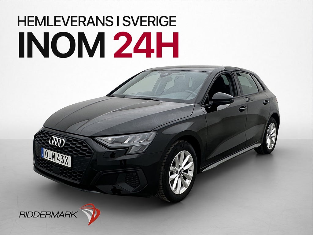 Audi A3 35 TFSI 150hk Cockpit Adaptiv-fart CarPlay Moms