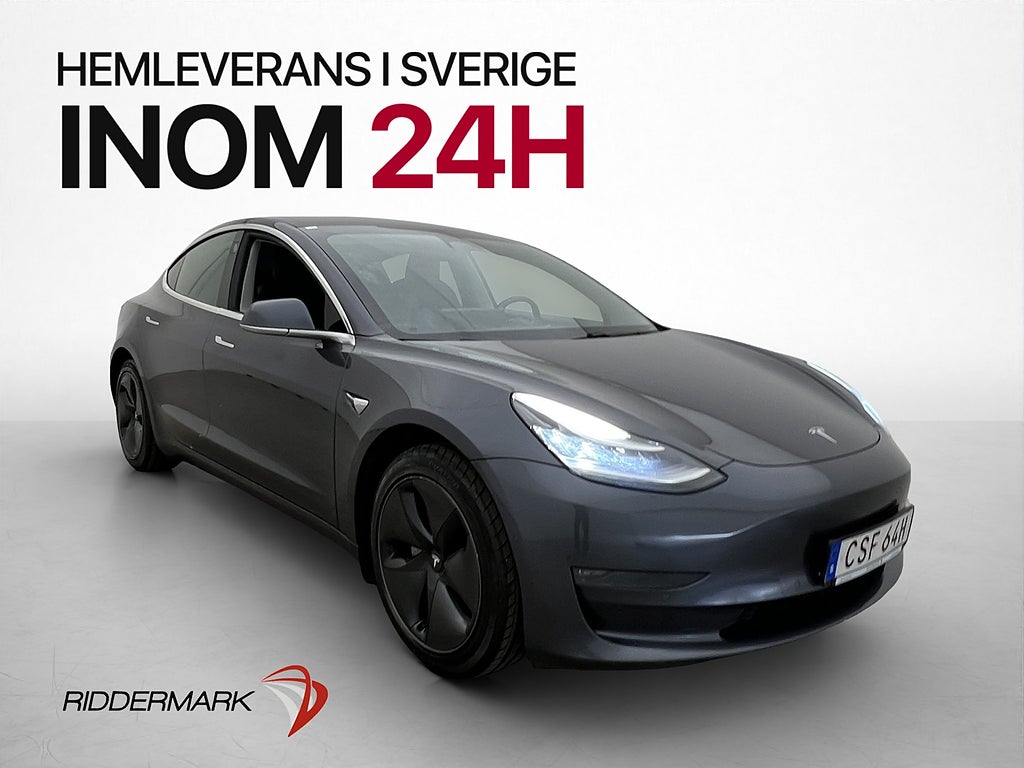 Tesla Model 3 Long Range 287hk Autopilot Pano Kamera MOMS