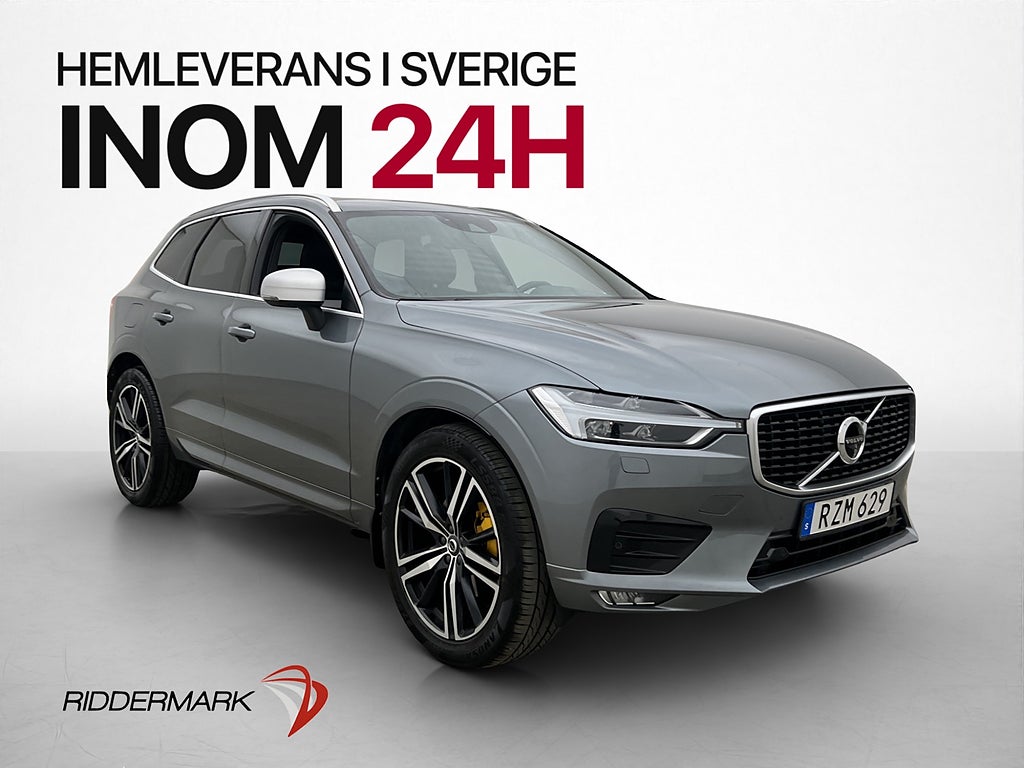 Volvo XC60 D4 AWD R-Design Pano B&W HUD 360° Värm Skinn Drag