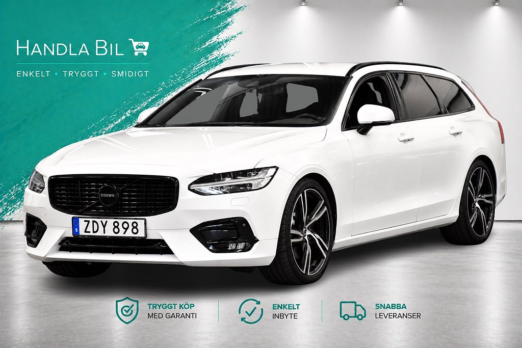 Volvo V90 D5 AWD R-design HUD B&W Pano Rattv Dragkrok