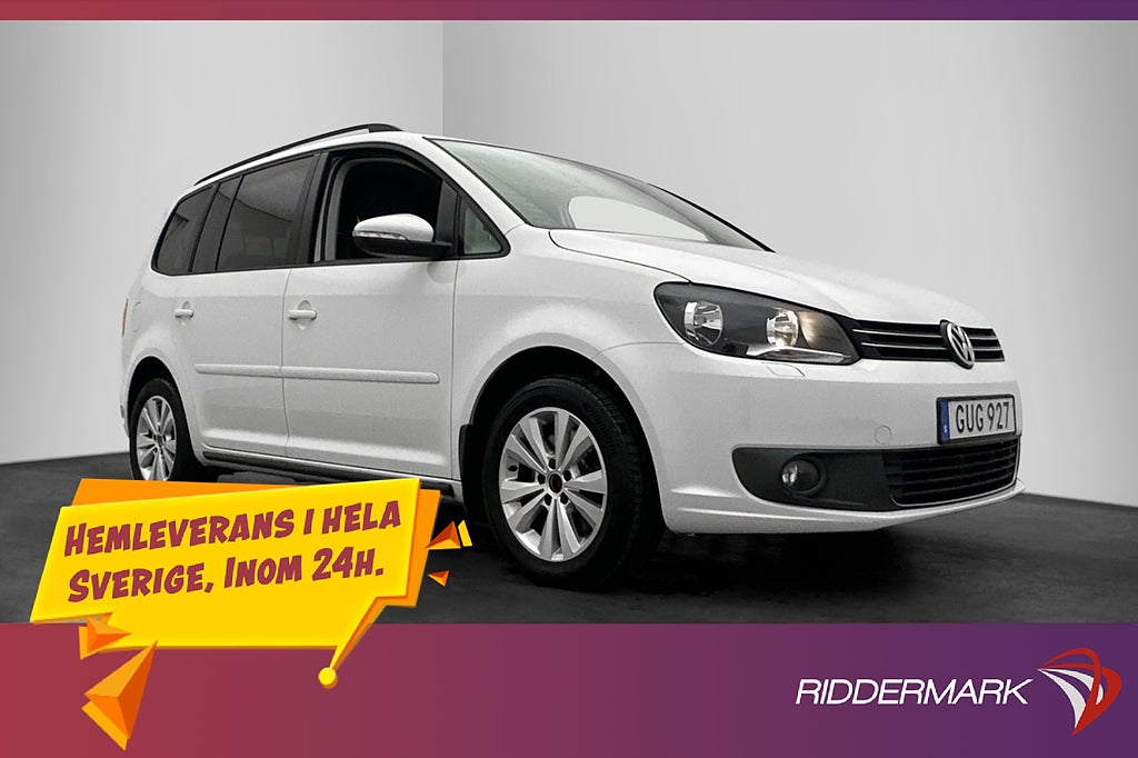 Volkswagen Touran 1.4 TSI 140hk 7-Sits Backkamera Dragkrok