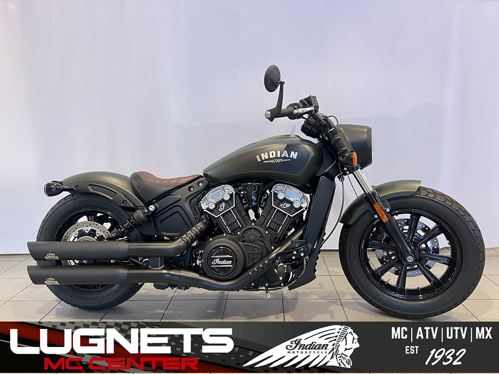 Indian Scout Bobber "Lågmilad 400 mil ; Dr. Jekill & Mr.Hyde" 