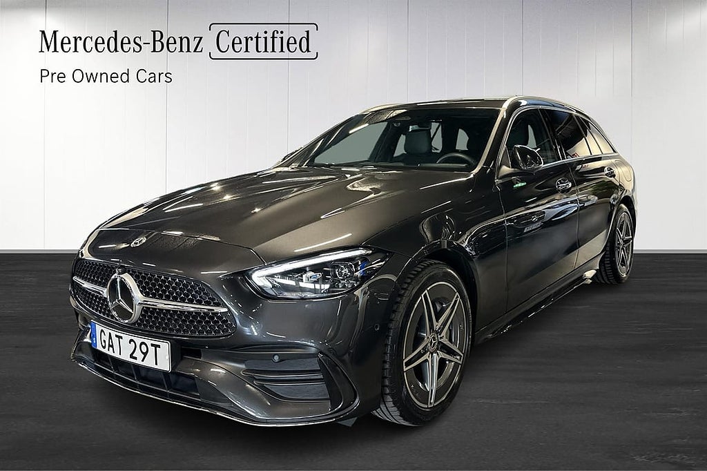 Mercedes-Benz C300 e AMG Dragkrok Burmester Värmare 360° Moms