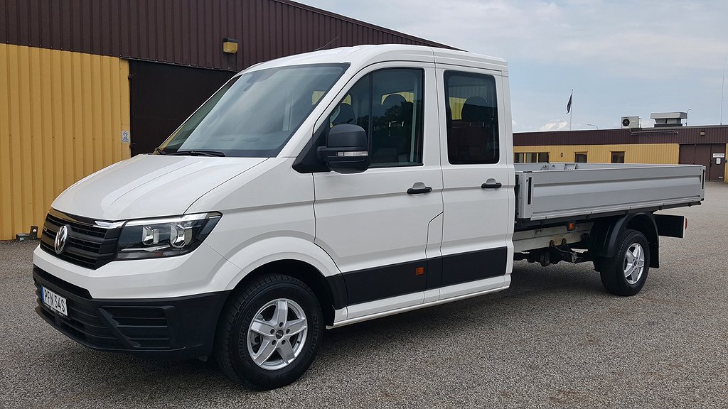 Volkswagen Crafter 2.0TDI 4Motion Dubbelhytt Chassi Flak 7sits