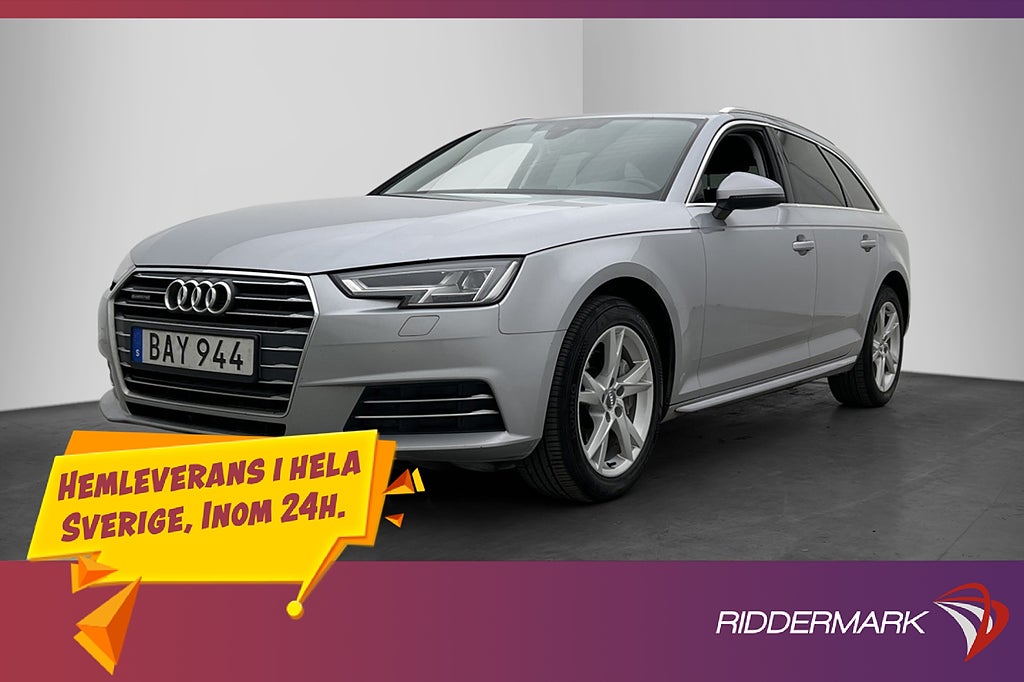 Audi A4 Avant TDI Quattro 190hk Proline Sensorer Bluetooth